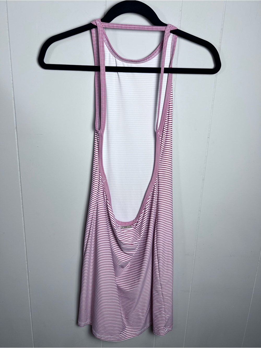 Vince Camuto Swim Dress Low Cut Back Red White Stripes Size Small - Picture 5 of 15